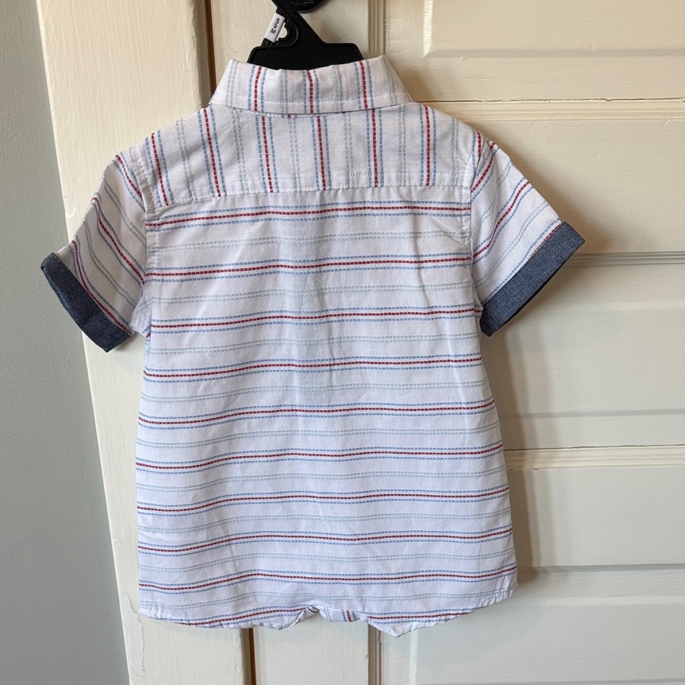 Ben Sherman Kids One Piece with Red and Blue Stripes - Picture 3 of 4